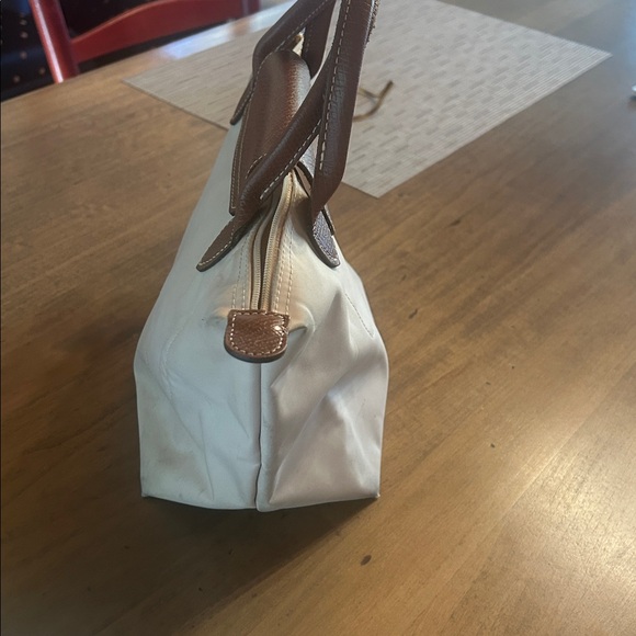 Longchamp Cream and Brown Tote Bag - Picture 3 of 7